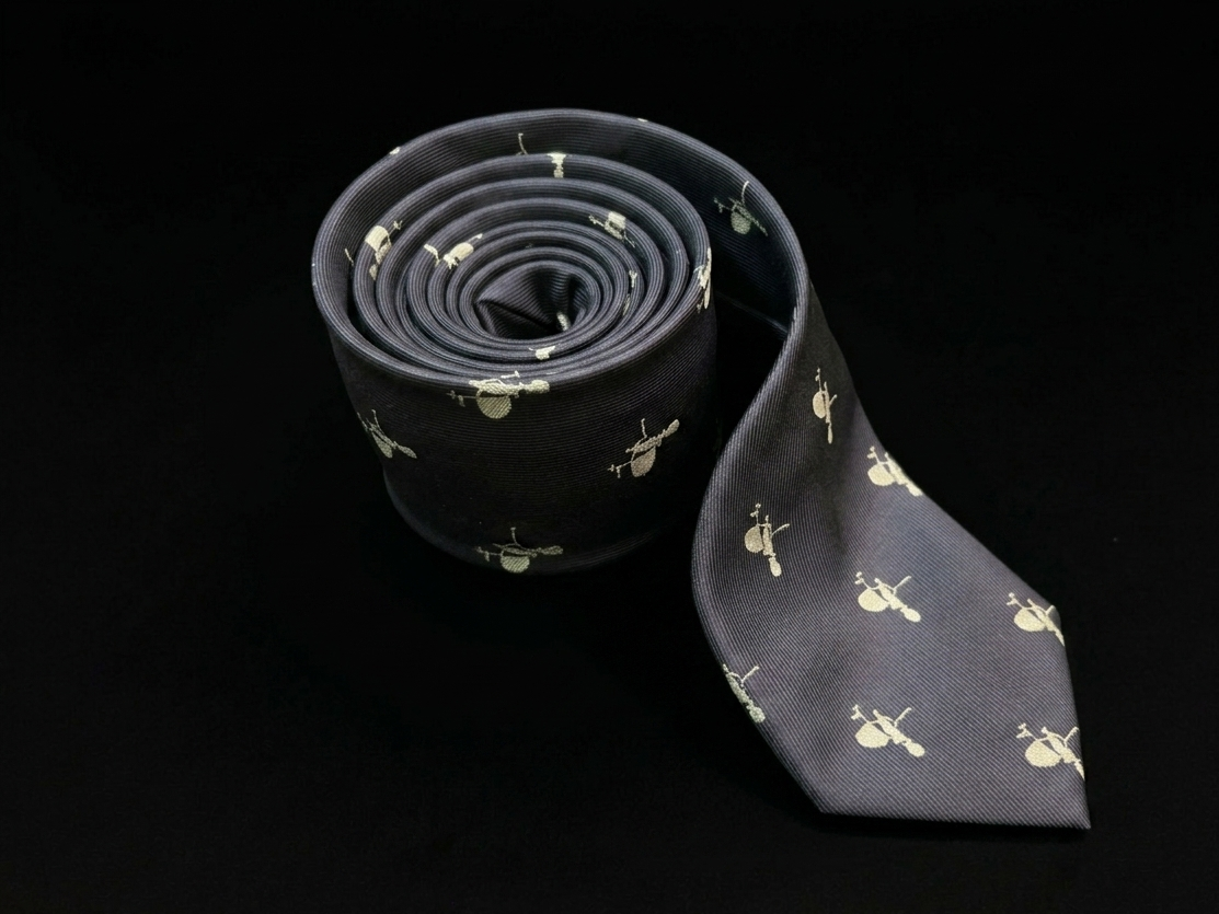 Corbata azul medianoche giraldillo